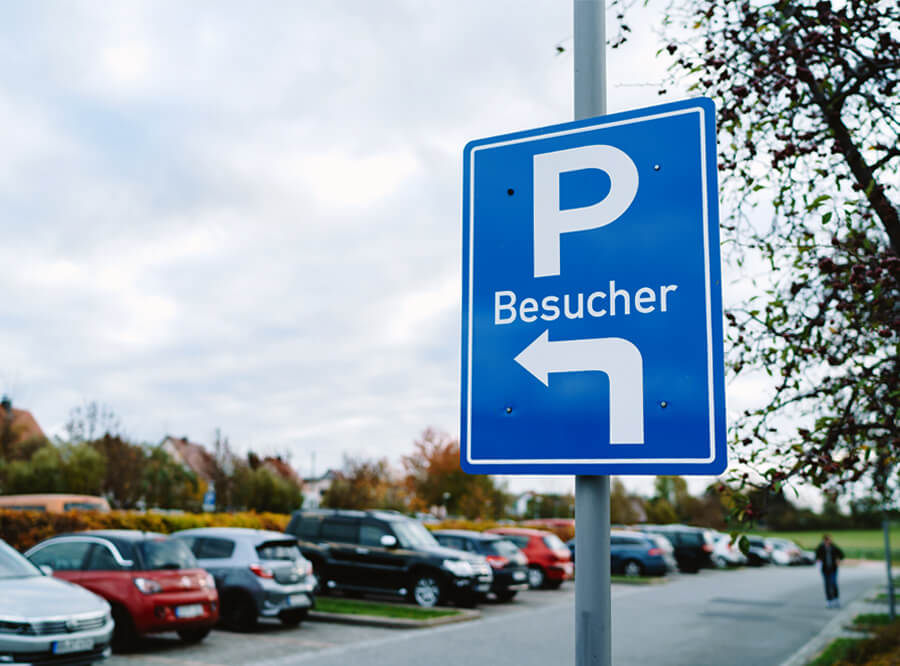 Parkplatz bei Krankenhaus Kamenz